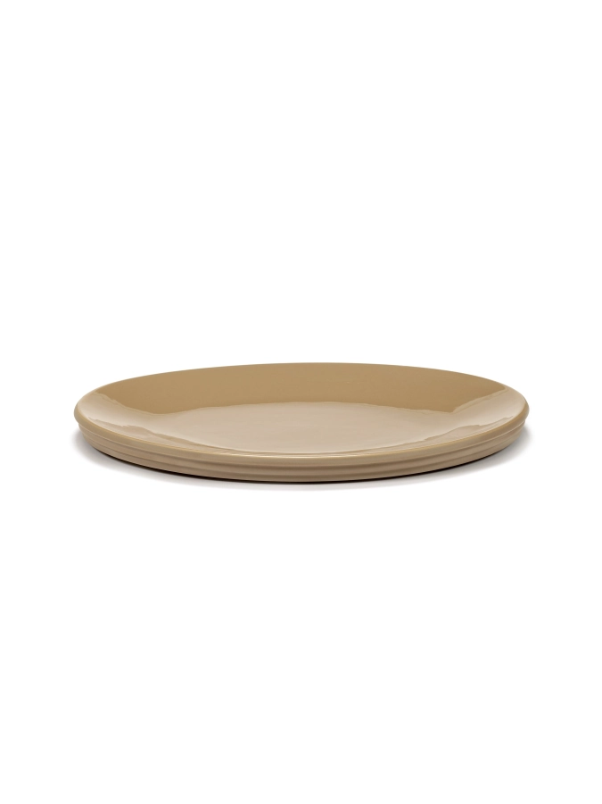 Dune Servierschale Oval S Clay 46x34x4