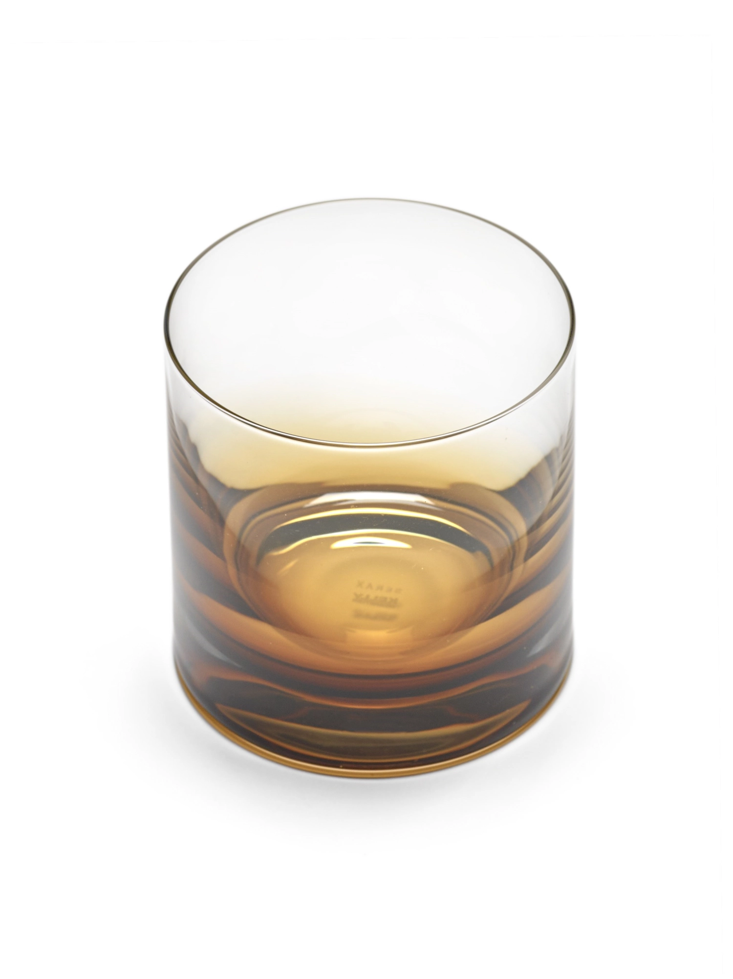 Verre à whisky Zuma ambre D8x8.5