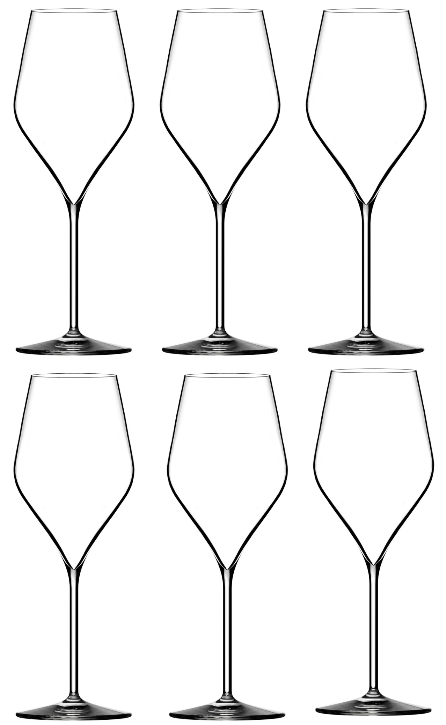 6er Set Absolus Champagnerglas