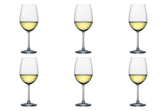 Set de 6 winebar vin blanc 48 cl 1 dl /-/ 21.4cm