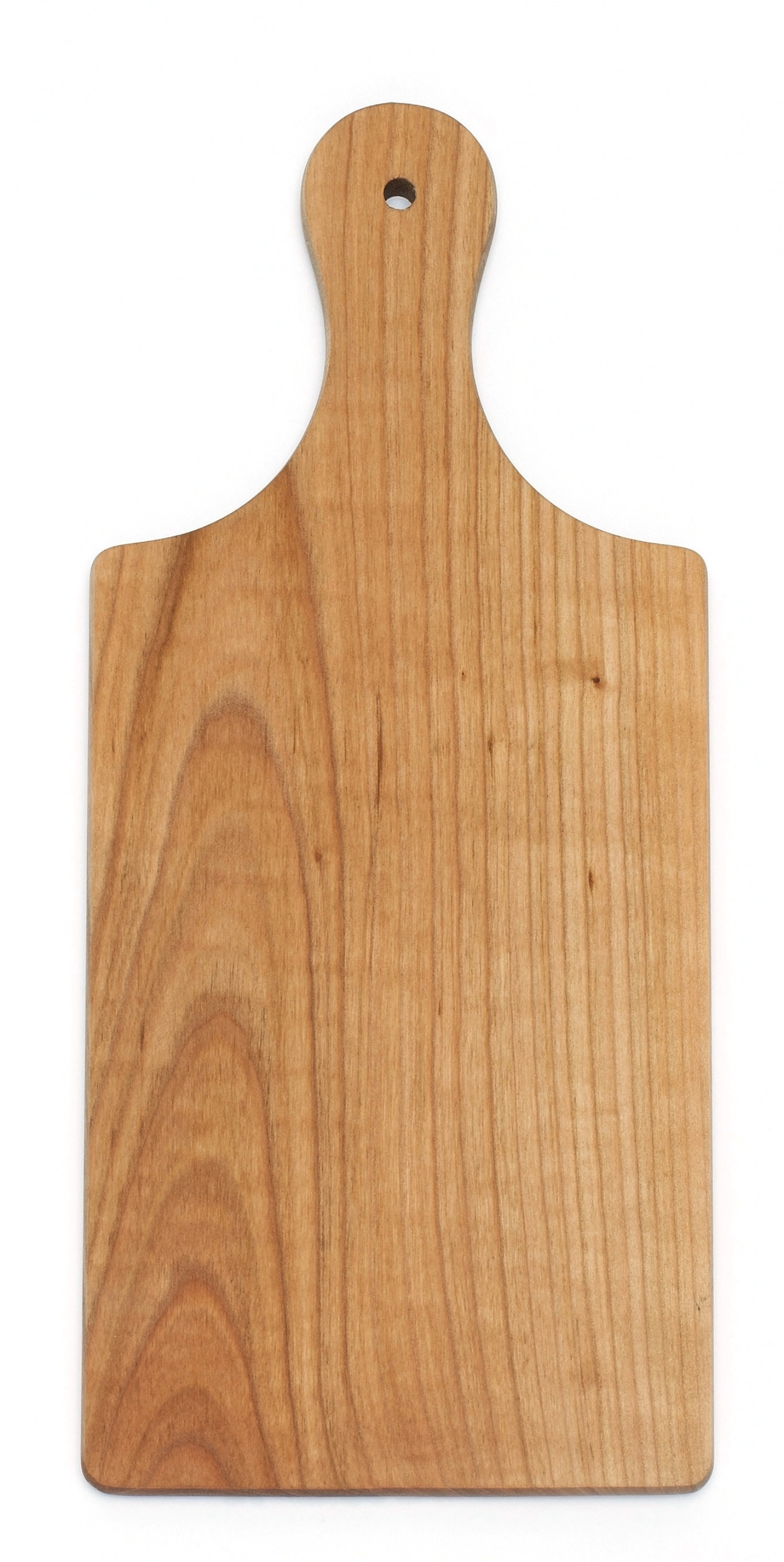 Planche en cerisier huilé avec poignée et trou 15x34x1cm