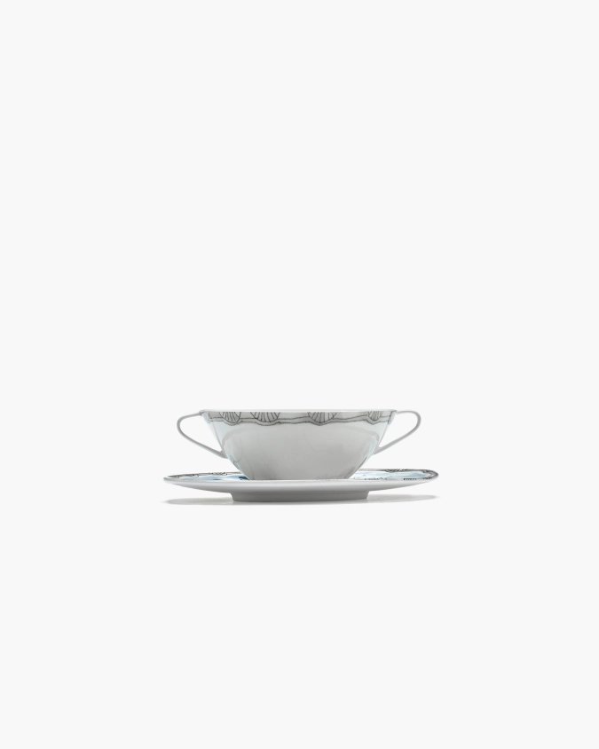 Marni Suppenschüssel + Unterteller Mirtillo Tea