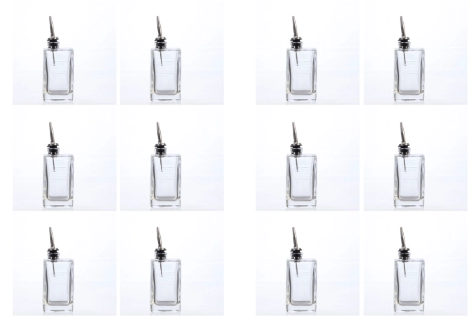 12er Set Optima Oelflasche mit Ausgiesser