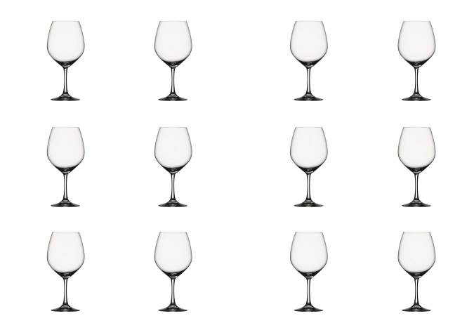 Lot de 12 Vino Grande 0, ballon de vin rouge 710ml