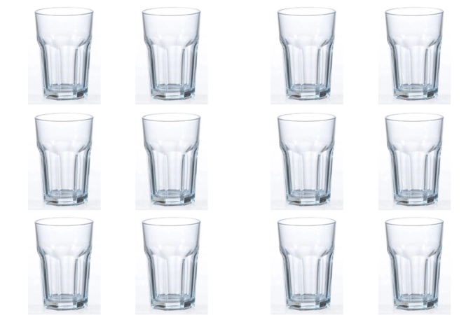 Set de 12 verres à long drink Casablanca 35 5cl 3dl calibrés