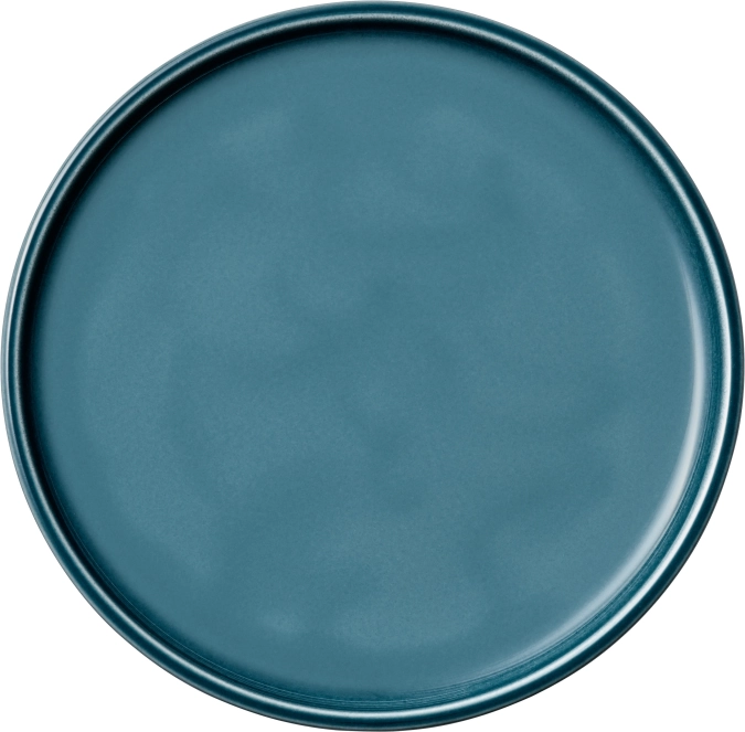 Companion Teller flach rund coupe petrol 21cm