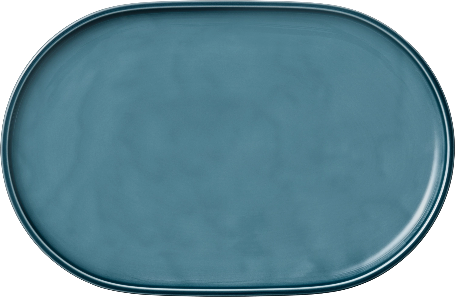Companion Platte oval coupe petrol 36x24cm