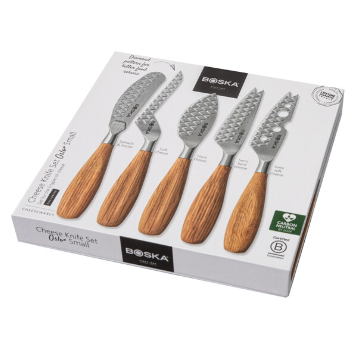 5pcs Oslo+ set de couteaux à fromage petit