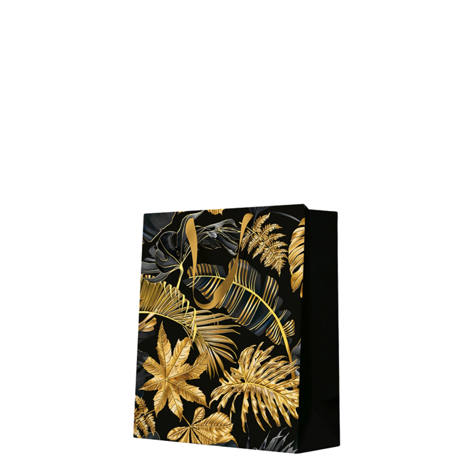 Sac cadeau Medium Premium Golden Leaves