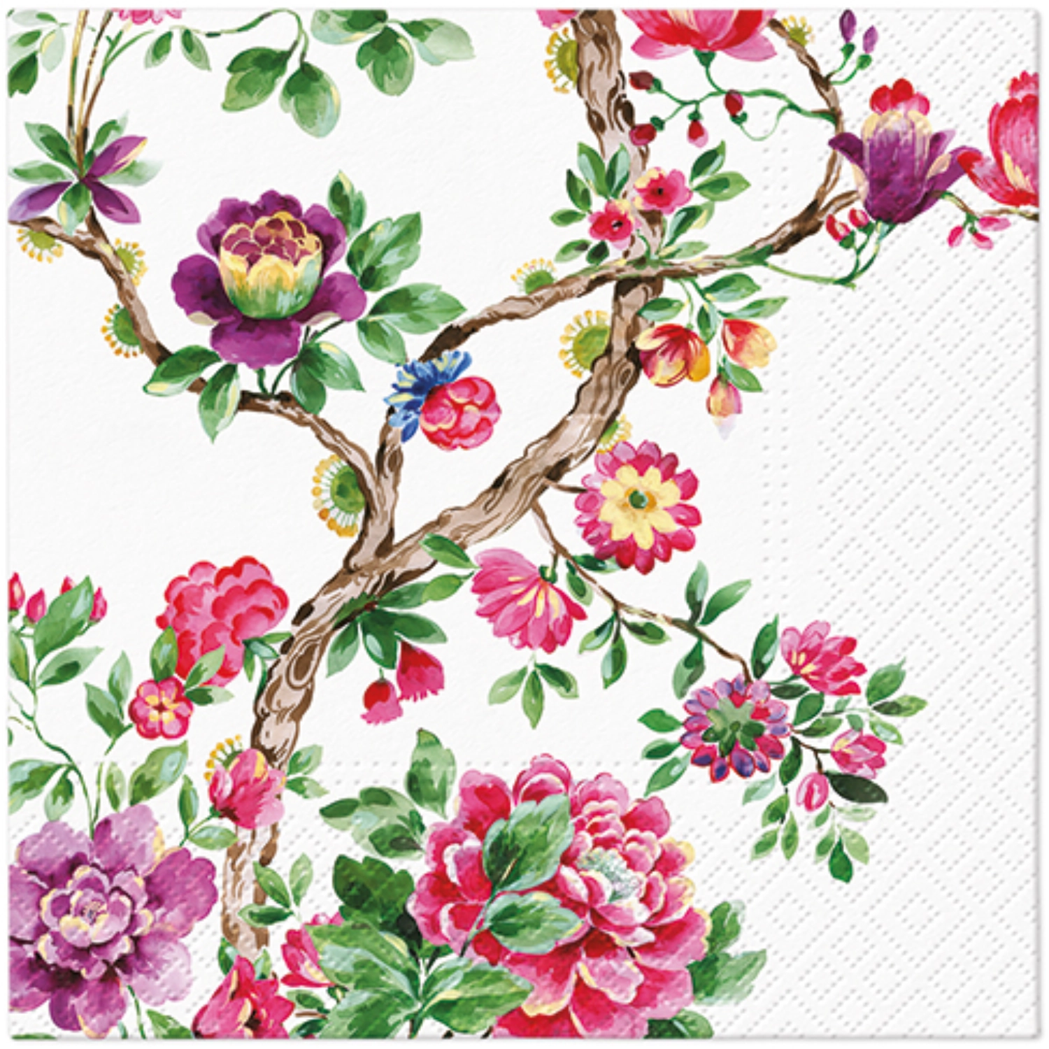 Serviettes de table Lunch 20x Japanese Garden, 33x33cm