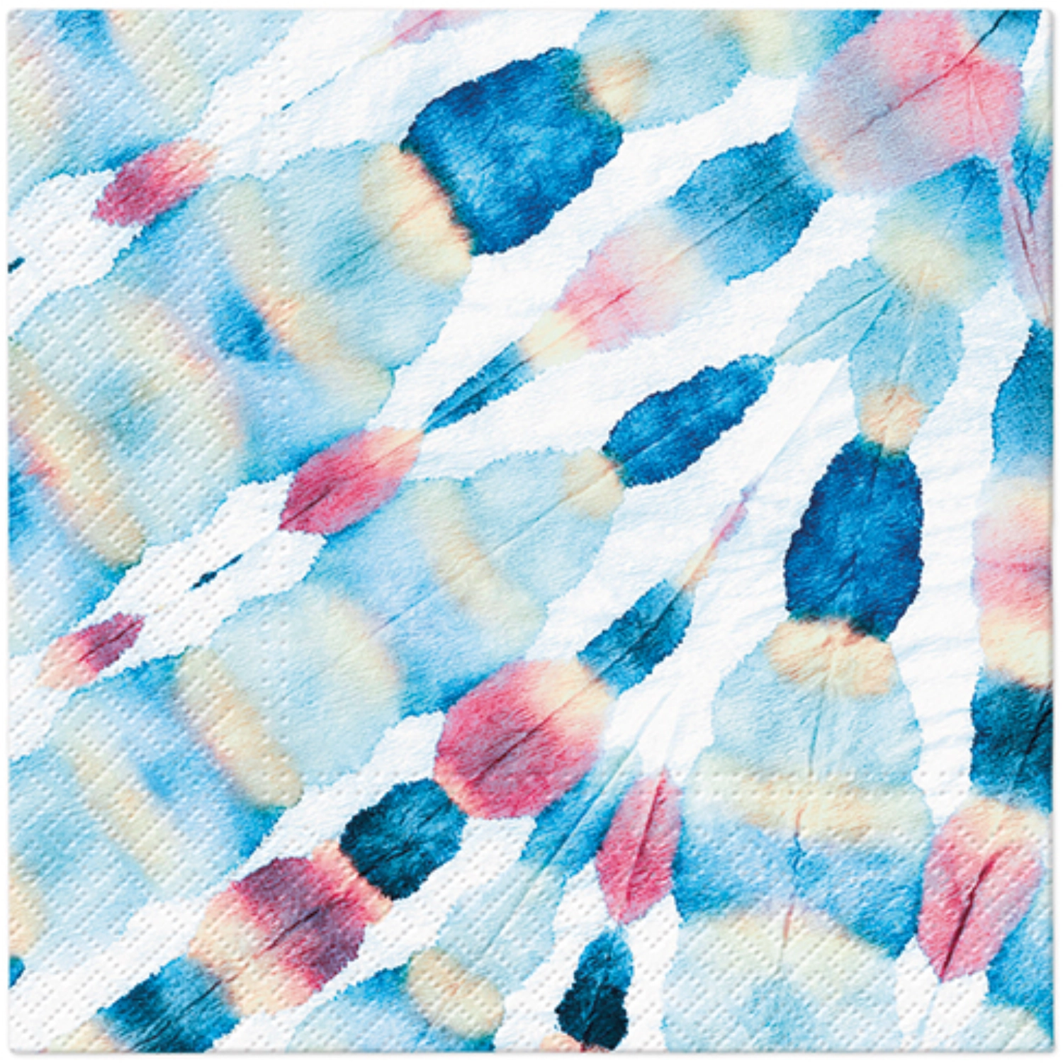Servietten Lunch 20x Tie-dye Feather, 33x33cm