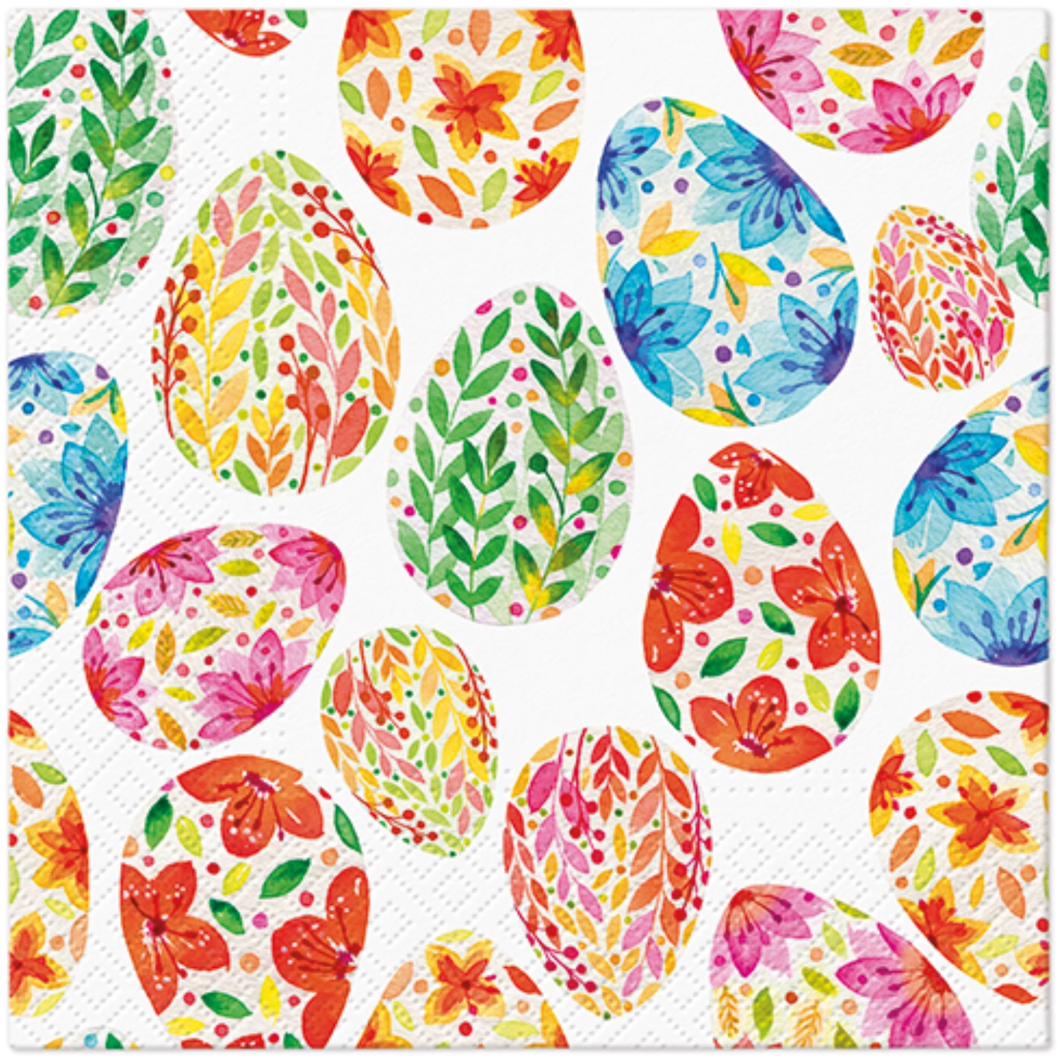 Servietten Lunch 20x Watercolor eggs, 33x33cm