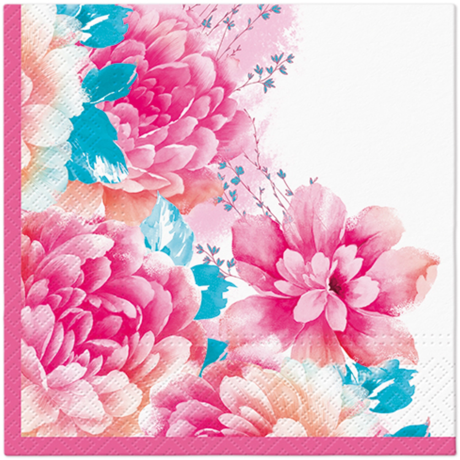 Serviettes de table Lunch 20x Scent of Spring, 33x33cm