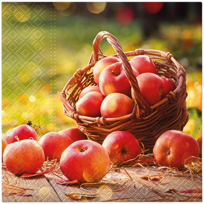 Servietten Lunch 20x Autumn Apples, 33x33cm