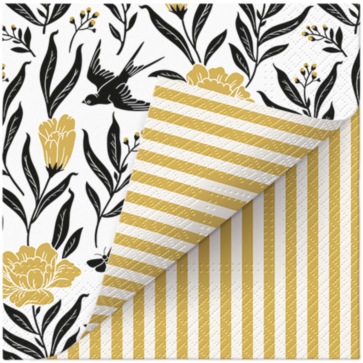 Servietten Lunch 20x double design Swallow Boho, 33x33cm