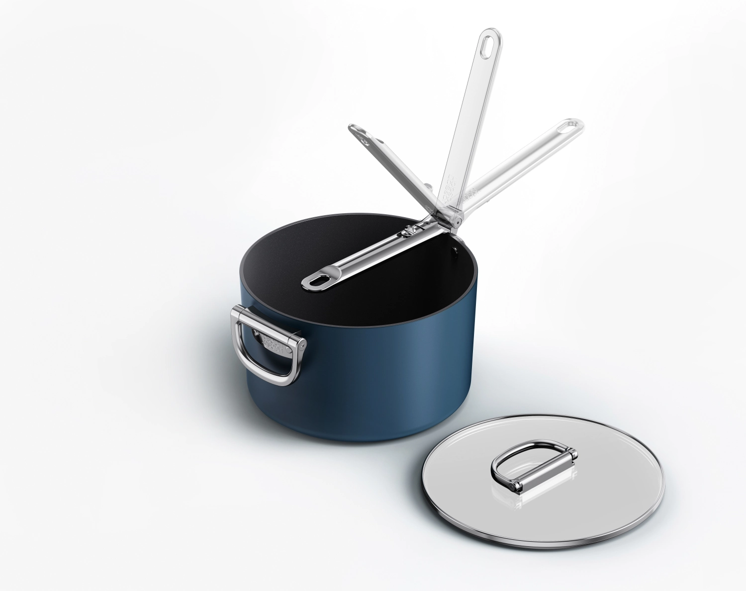 Space Stielkasserolle Griff klappbar mit Deckel