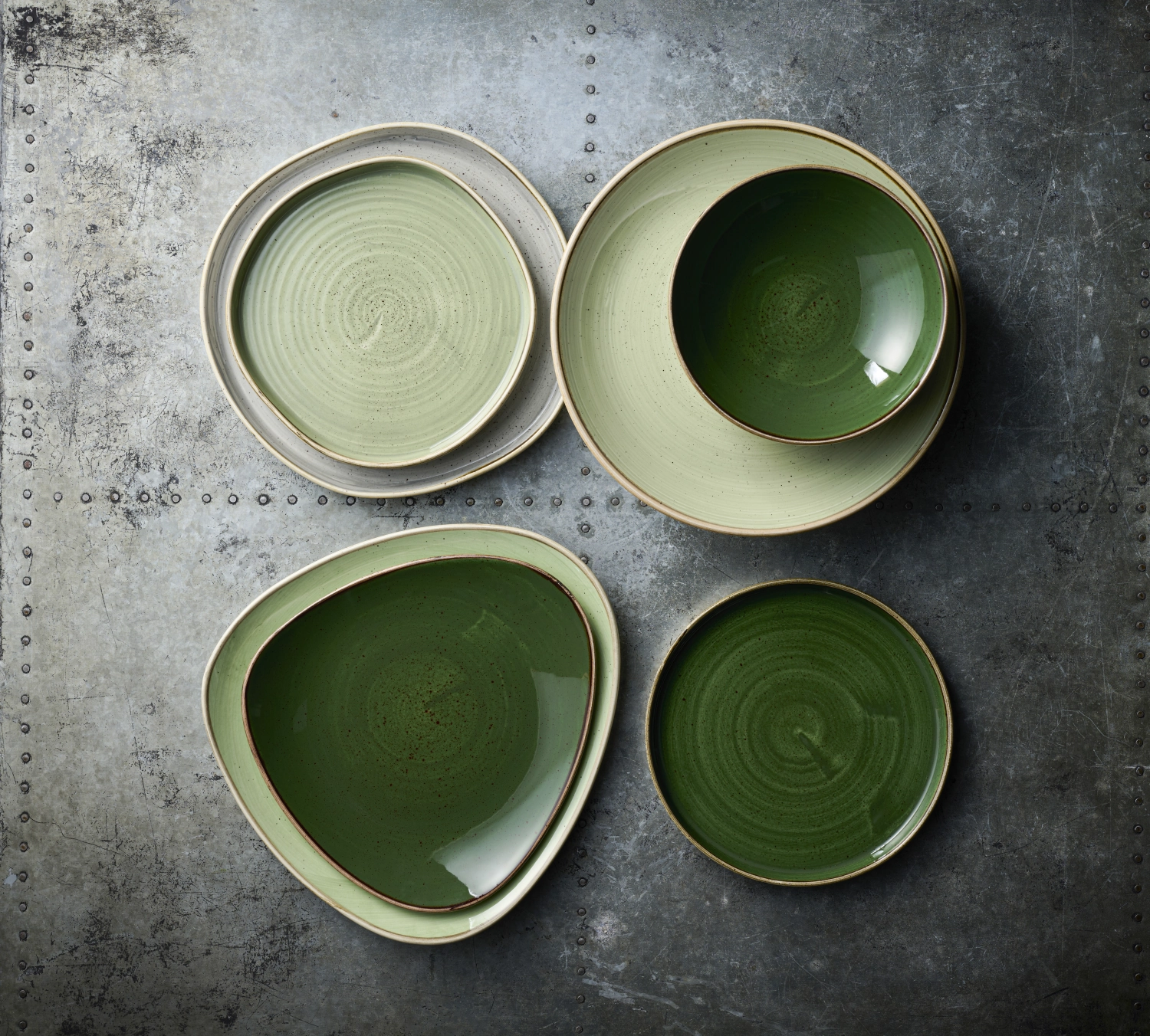 Stonecast Sorrel Green Coupe Assiette creuse