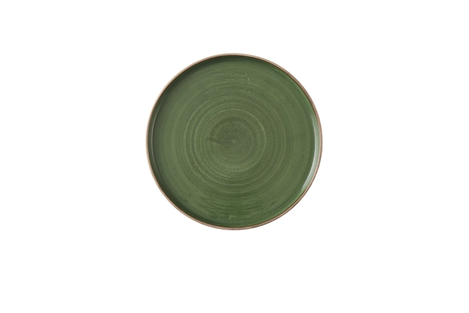 Stonecast Sorrel Green Assiette plate walled