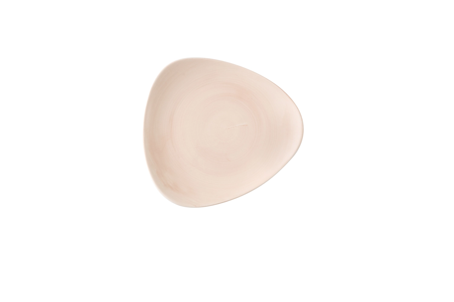 Stonecast Canvas Coral Assiette triangulaire plate