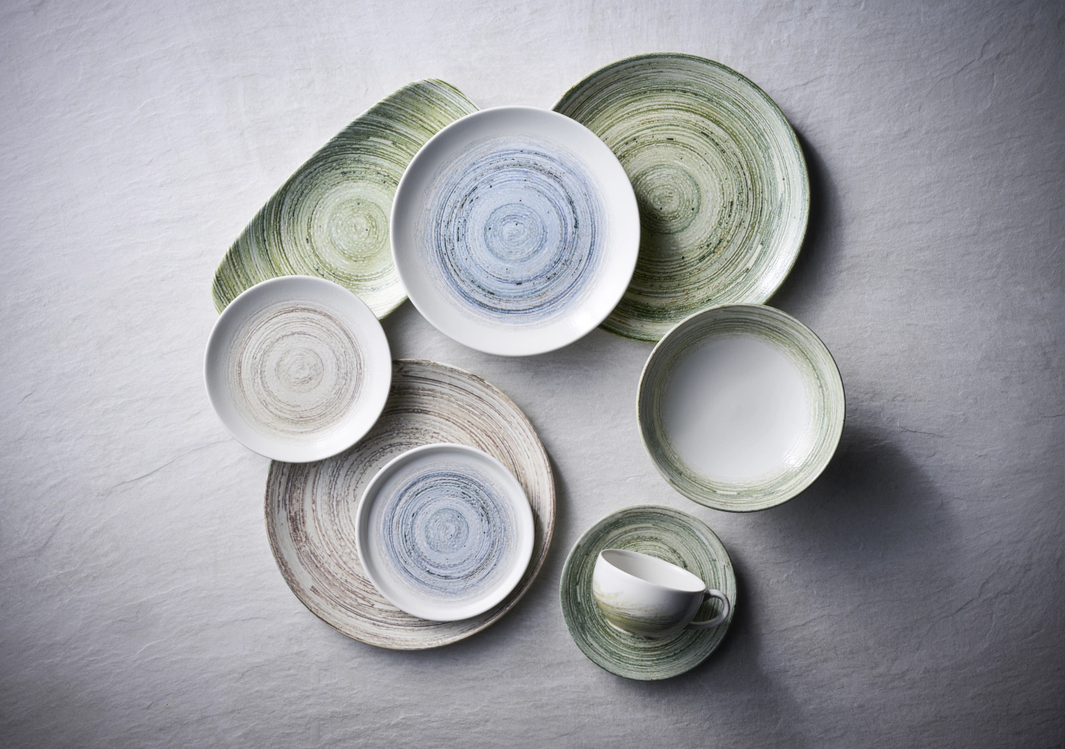 Elements Fern Walled Teller flach