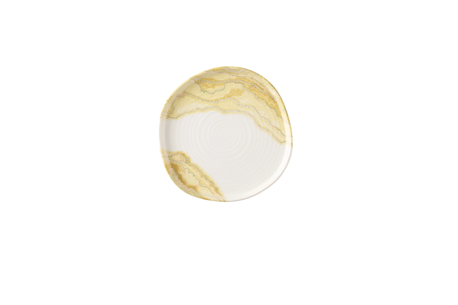 Tide Gold Organic Walled Assiette plate