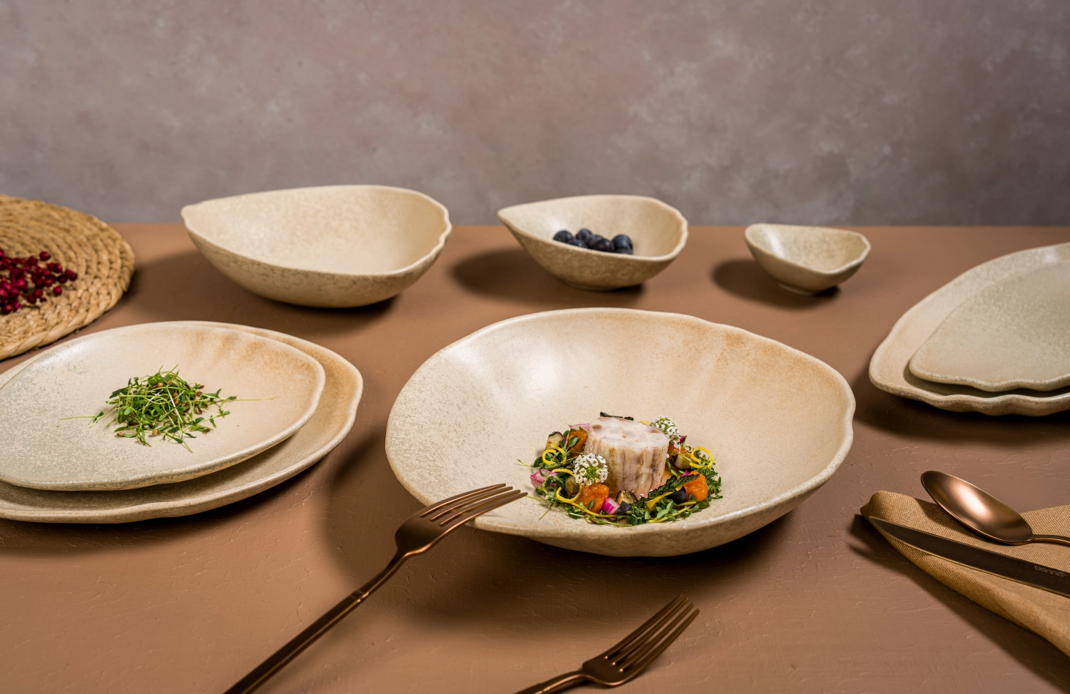 Tone Sahara Assiette ovale L15cm