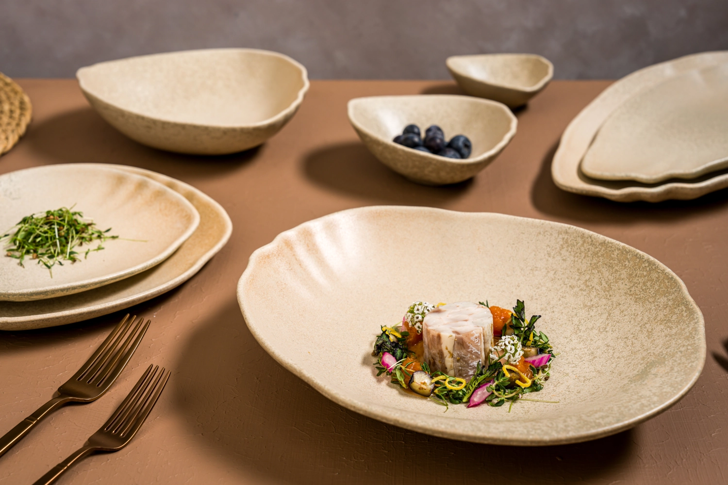 Tone Sahara Assiette rectangulaire L31cm