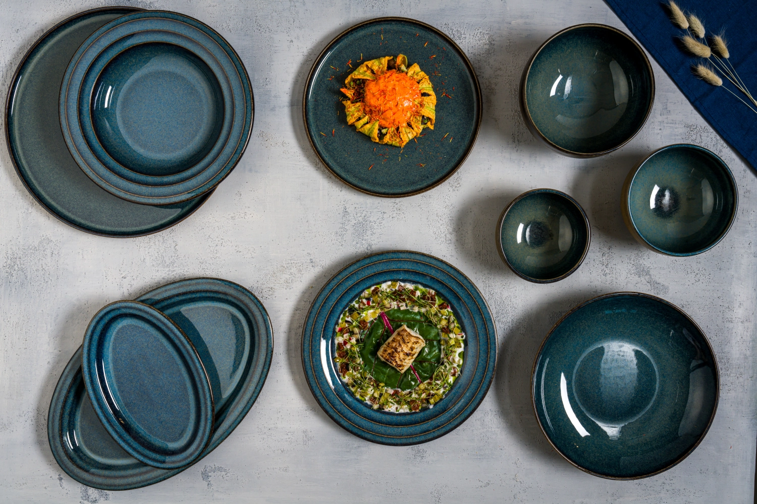 Assiette plate Halo Ocean D18cm