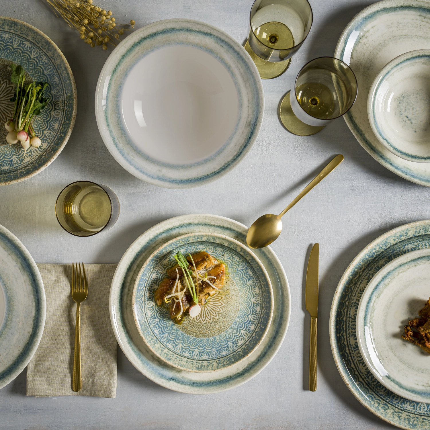 Rivus Ethnic Gourmet Teller flach