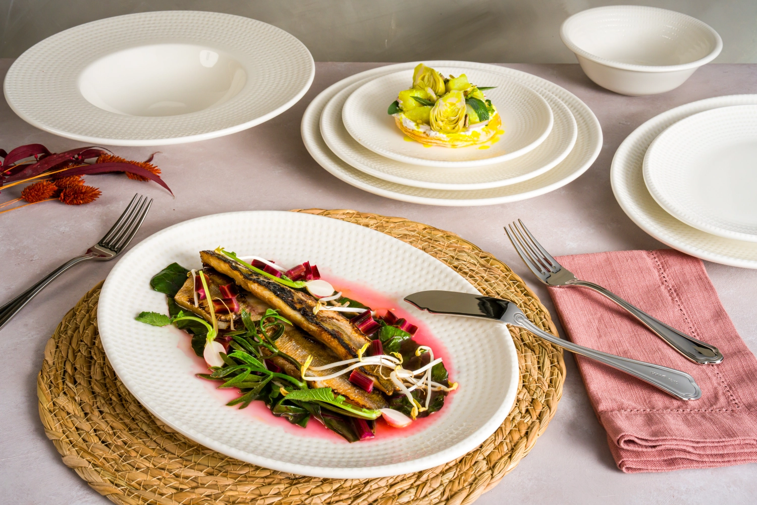 Assiette plate Pure Dot Gourmet D21cm