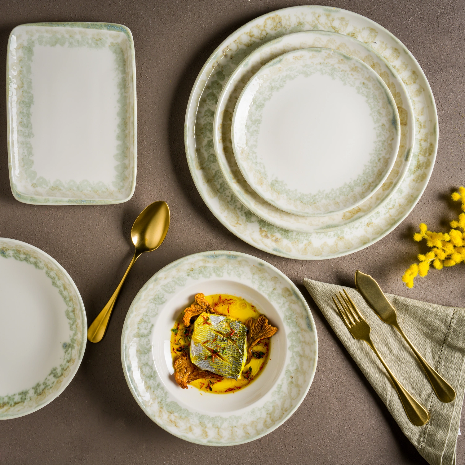 Assiette creuse Moon Forest Gourmet D32cm