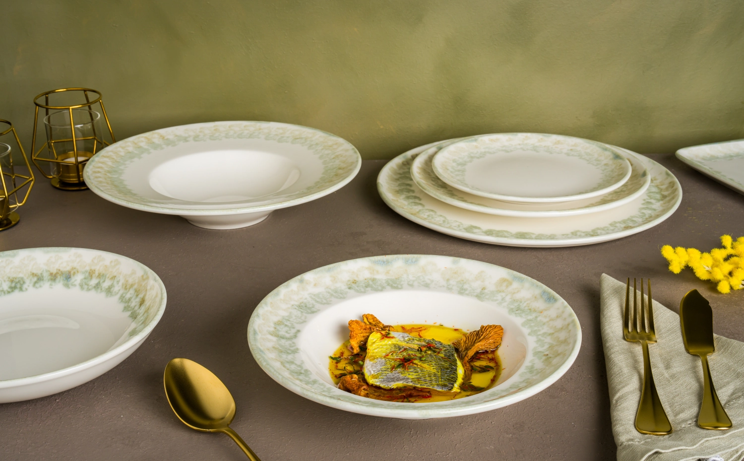 Moon Forest Assiette Vago rectangulaire L36cm