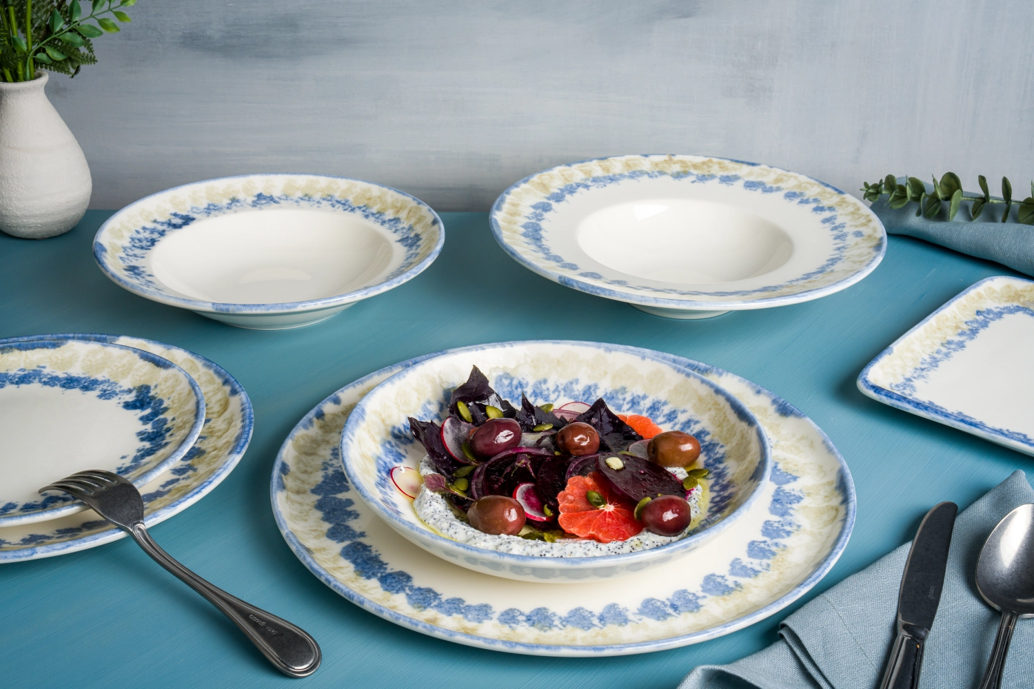 Moon Sky Gourmet Teller flach