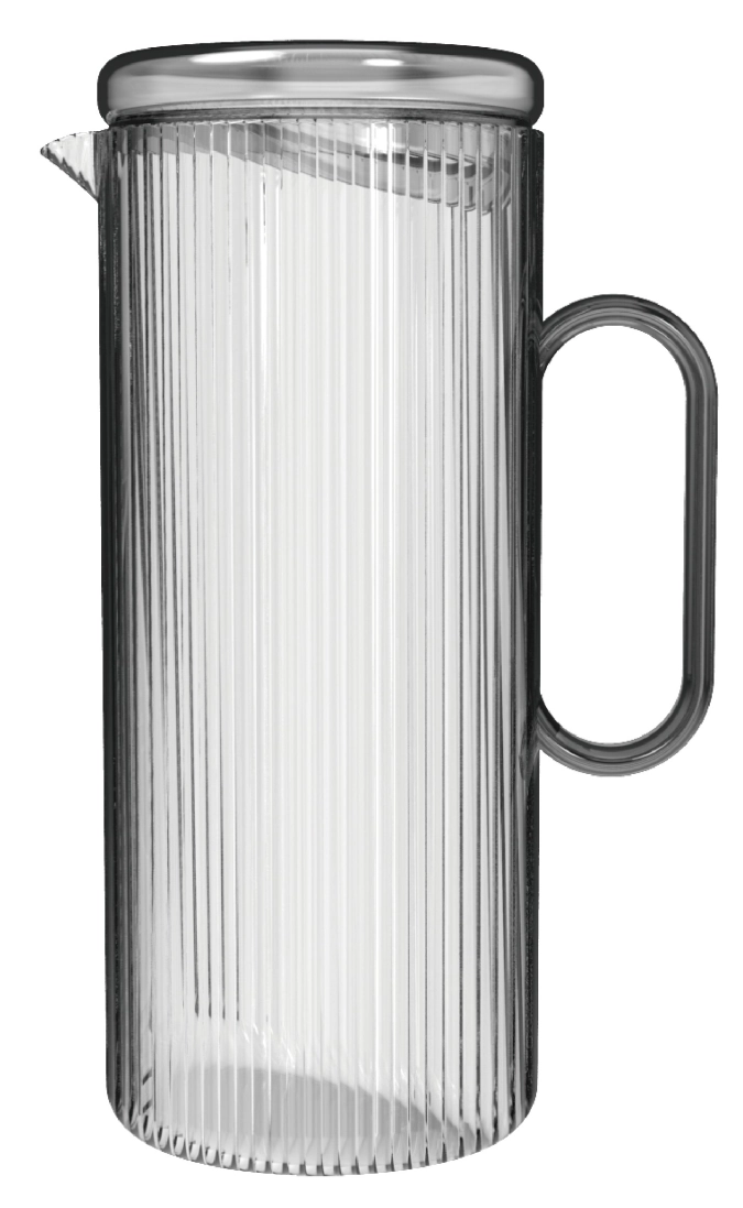 Karaffe aus Borosilikatglas grau