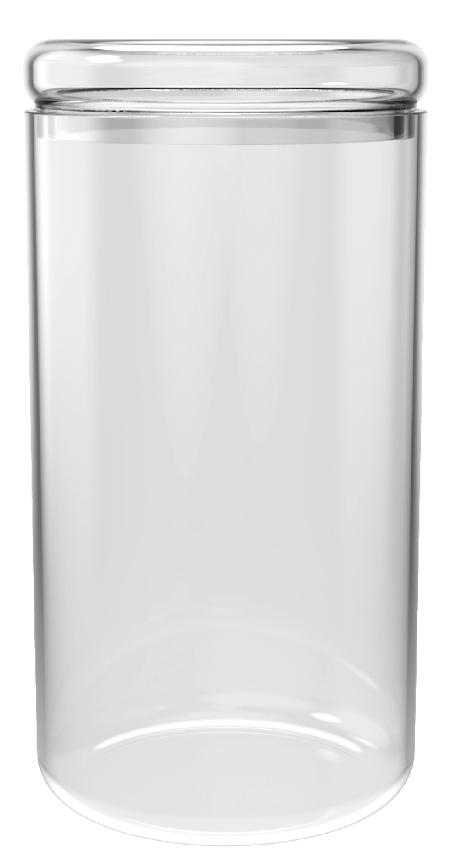 Verre à provisions transparent