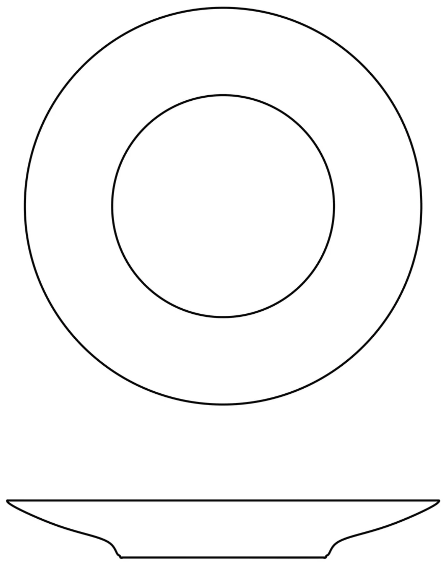 Bolero assiette plate