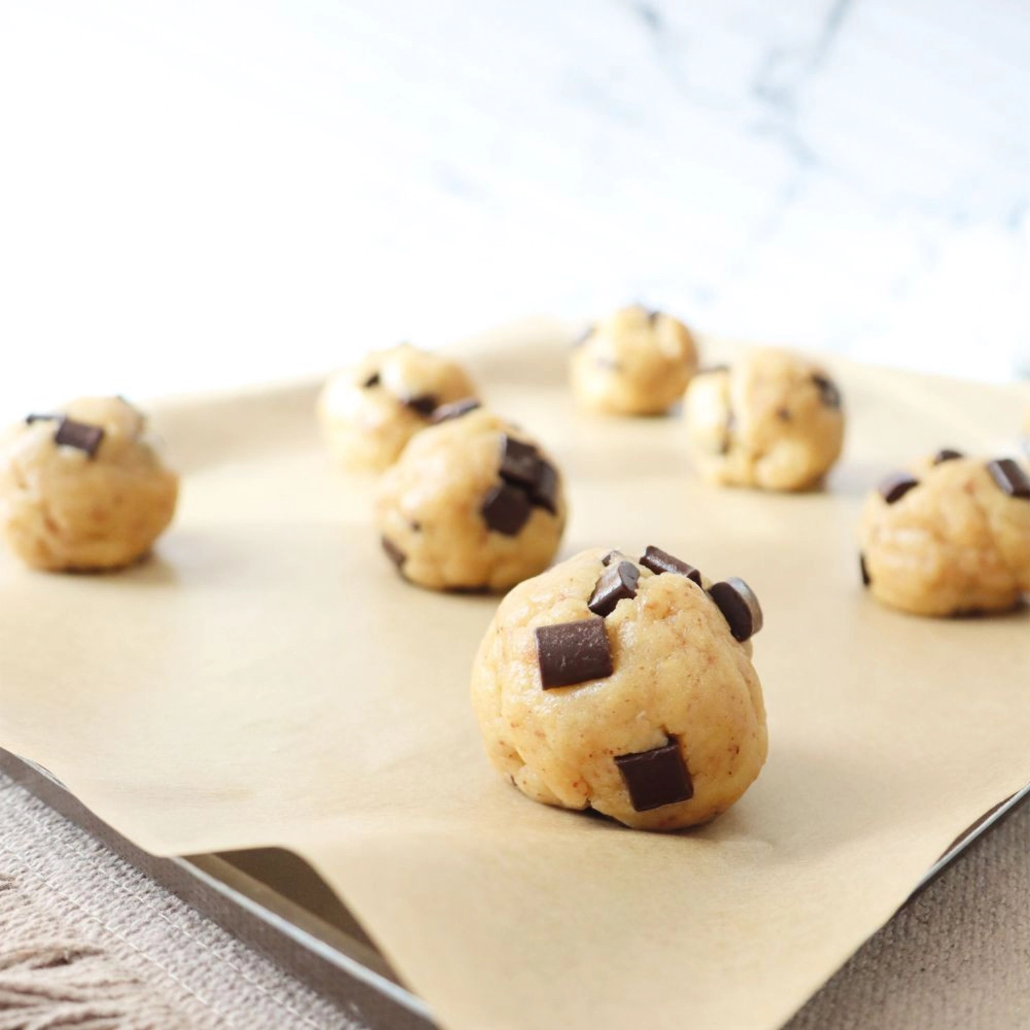 Backmischung Cookies dunkle Schokolade Mandel Praline Paste