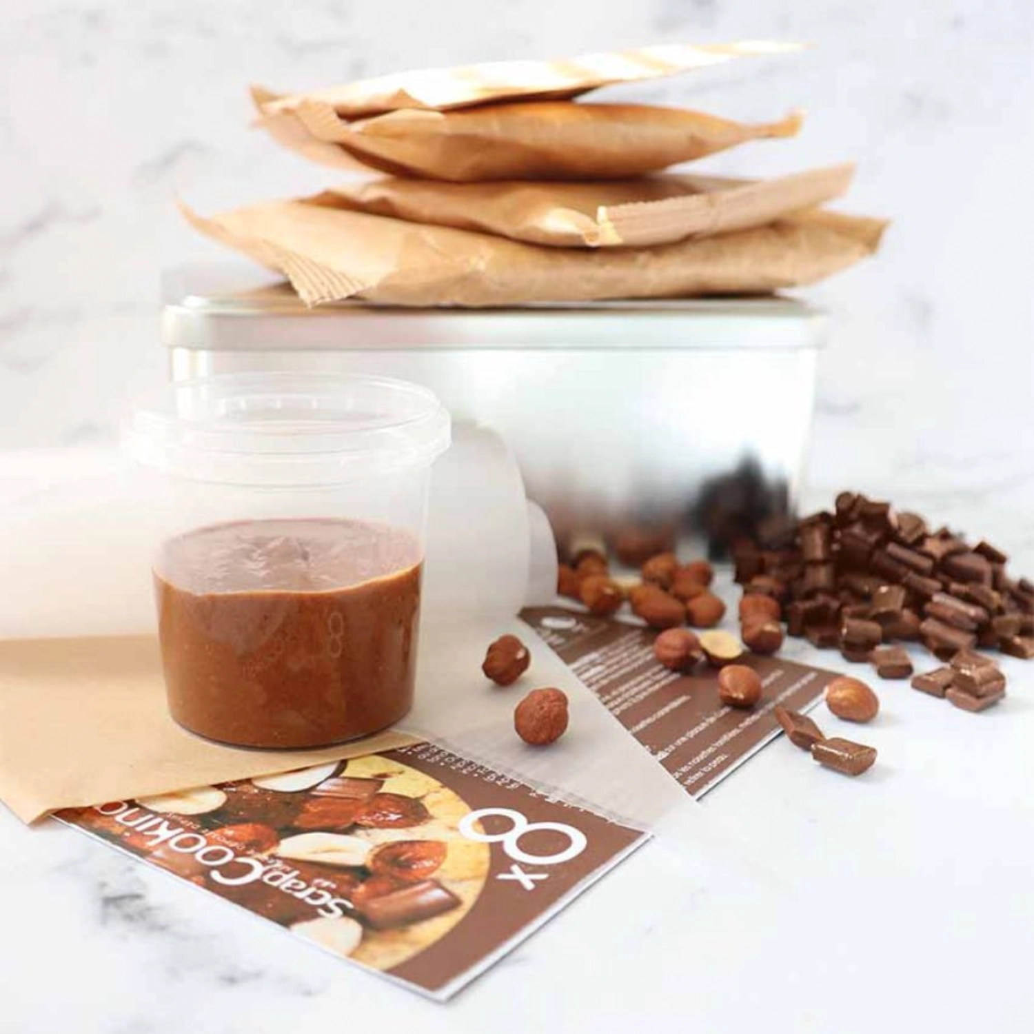 Mix Pâtisserie cookies chocolat au lait noisettes pâte pr.