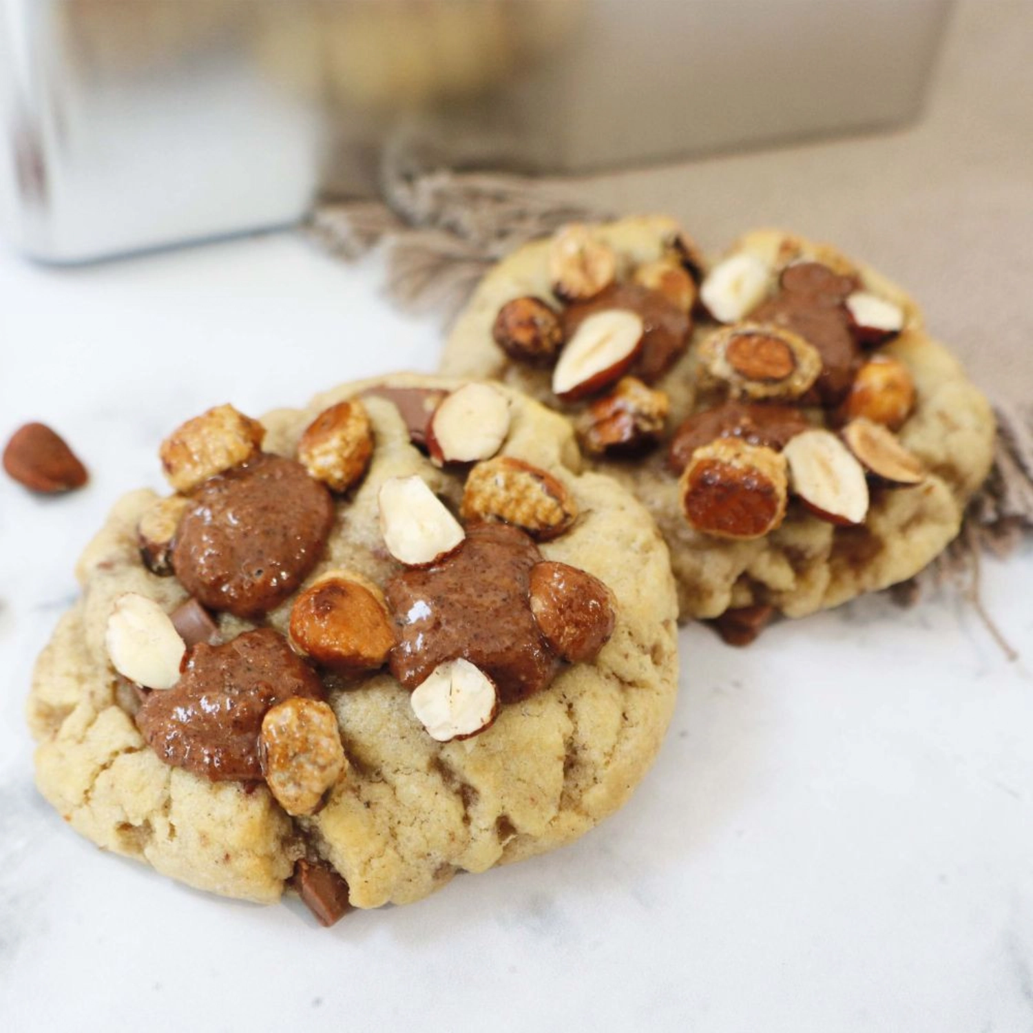 Mix Pâtisserie cookies chocolat au lait noisettes pâte pr.