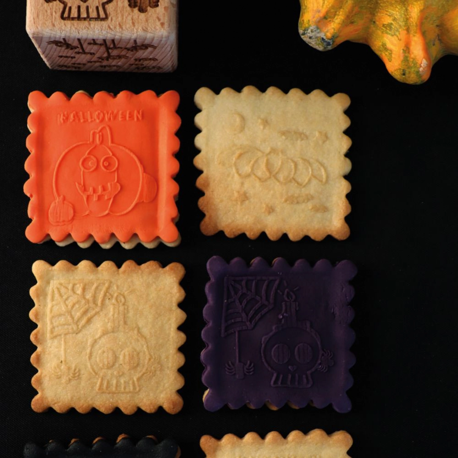Ausstecher mit Würfelstempel Halloween
