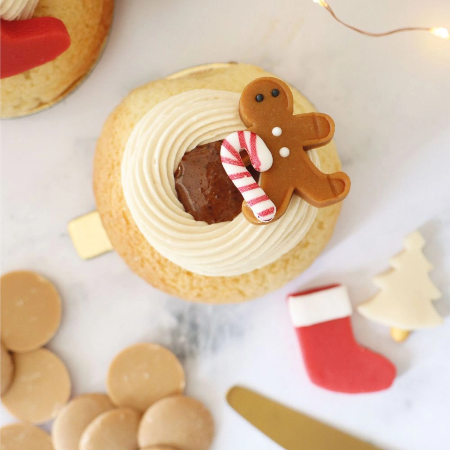 Décor en massepain noël mélangé