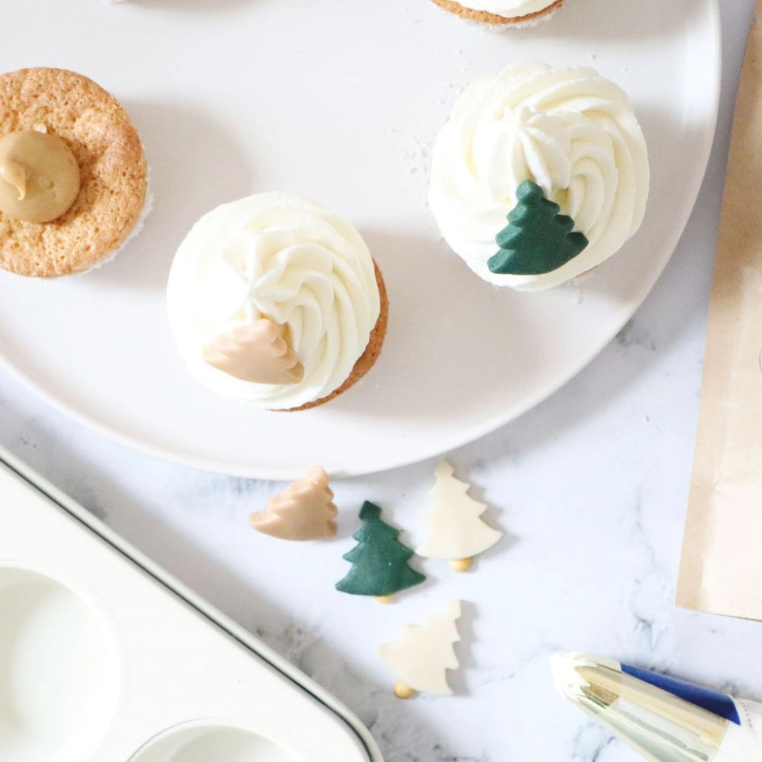 Marzipandekor Weihnachten Tannenbaum