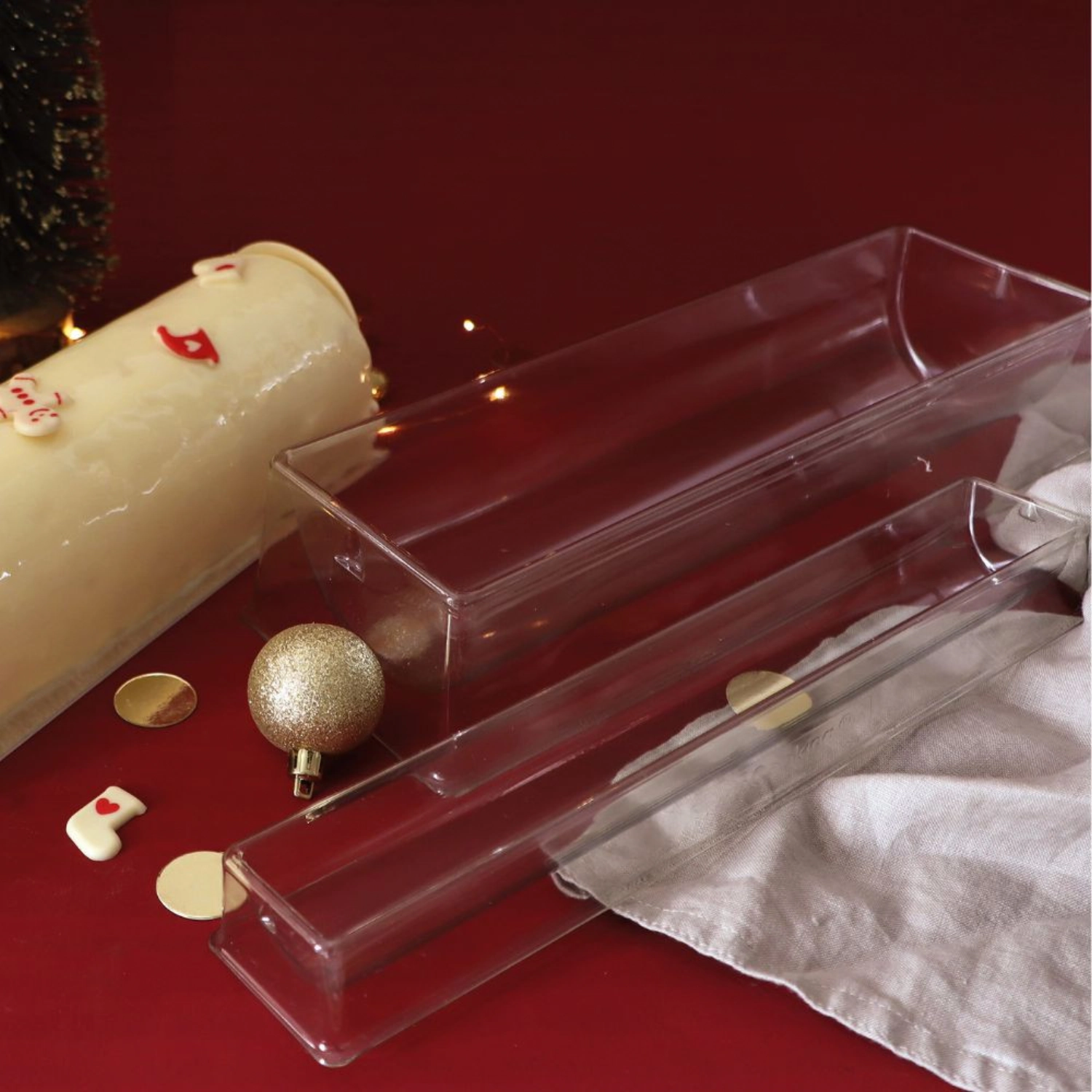 2er Set Bûche mit Innenform
