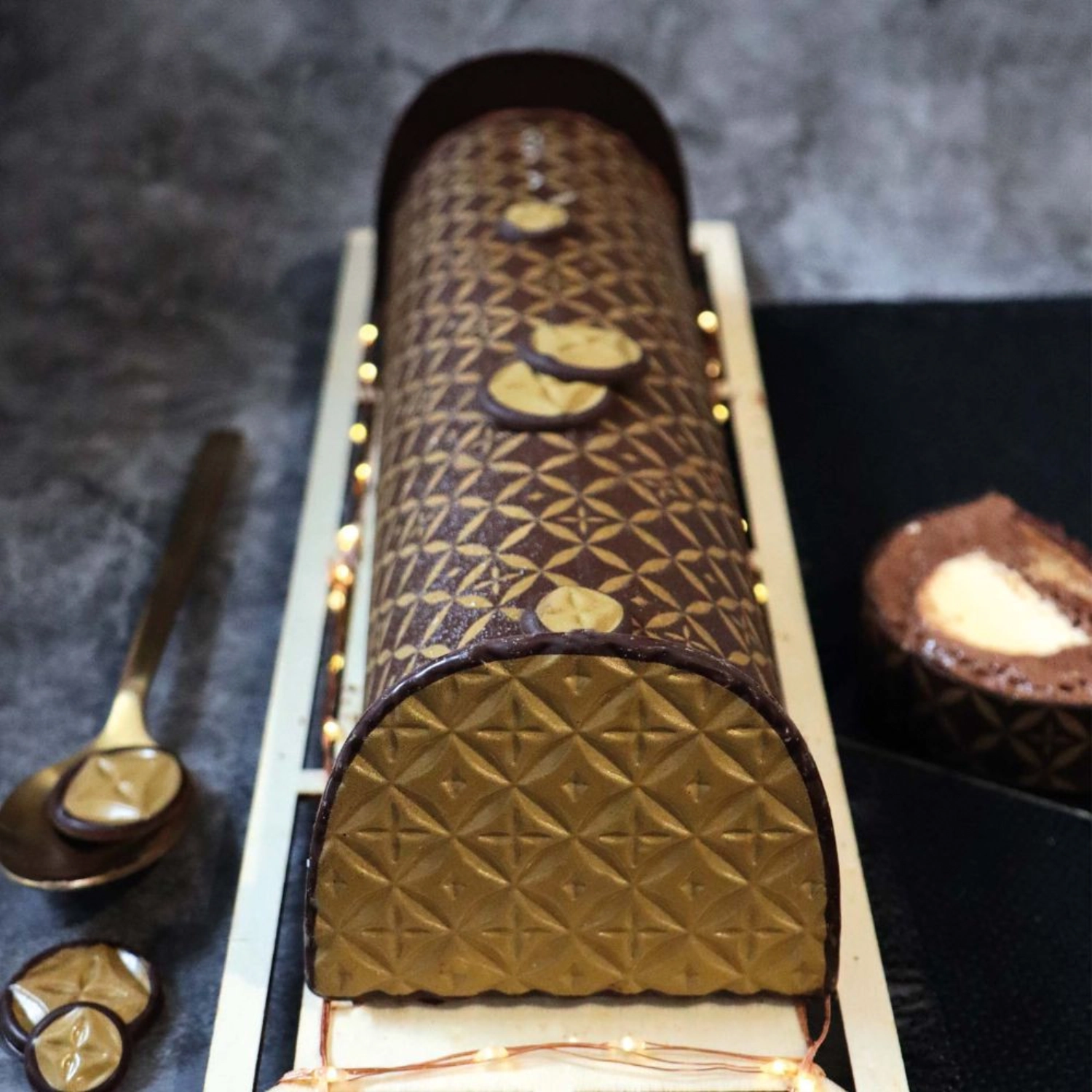 Embout de roulade couture goût chocolat