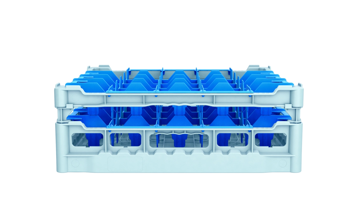 Gläserkorb mit Flanken 5x5