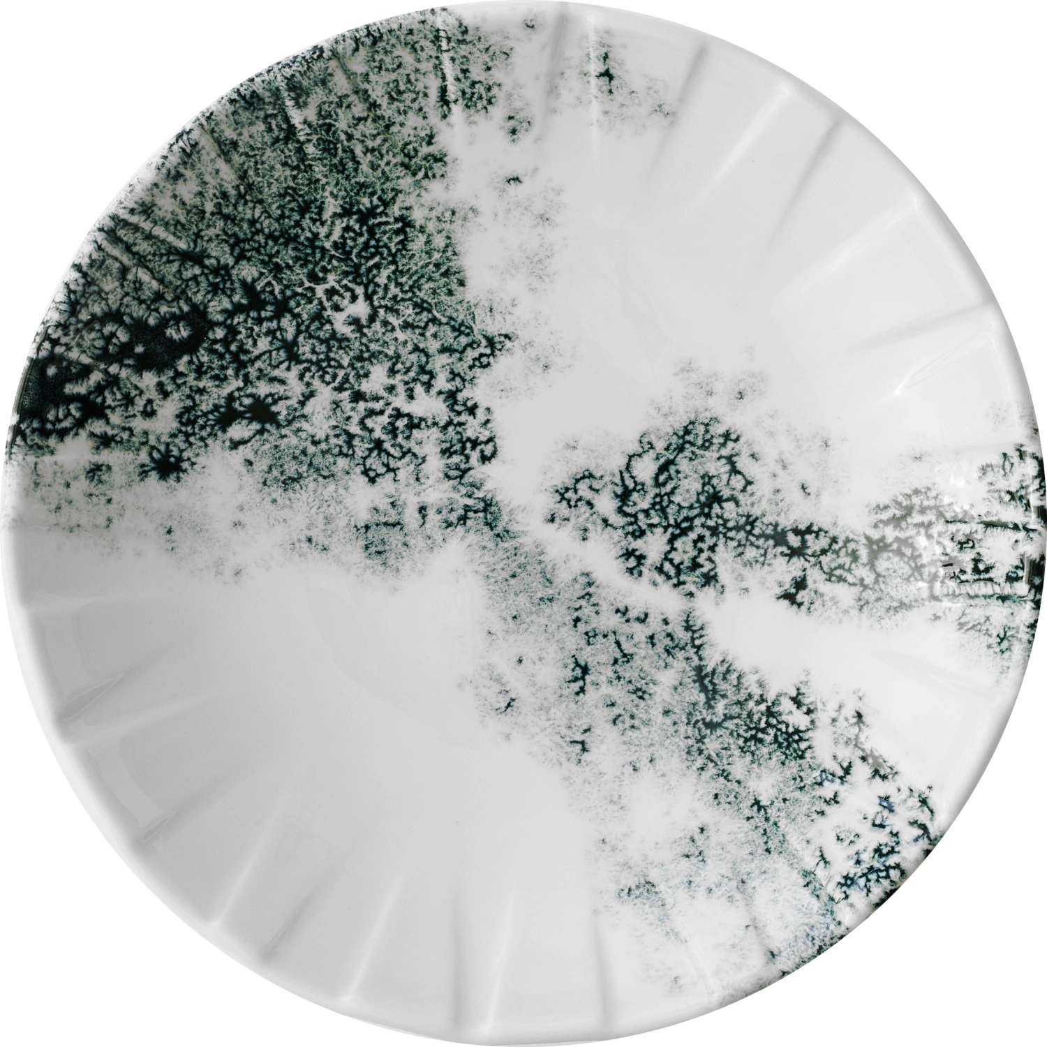 Alchemy Abstract Smoke Black Coupe assiette creuse