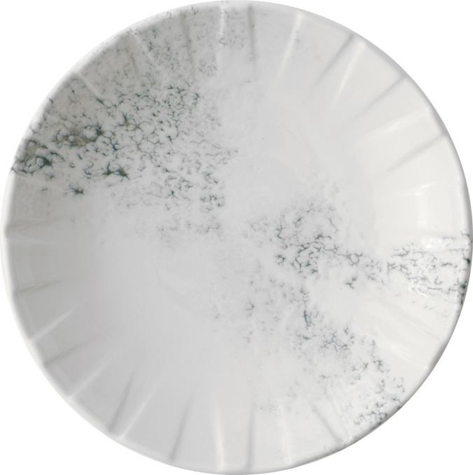 Alchemy Abstract Smoke Grey Coupe Teller tief