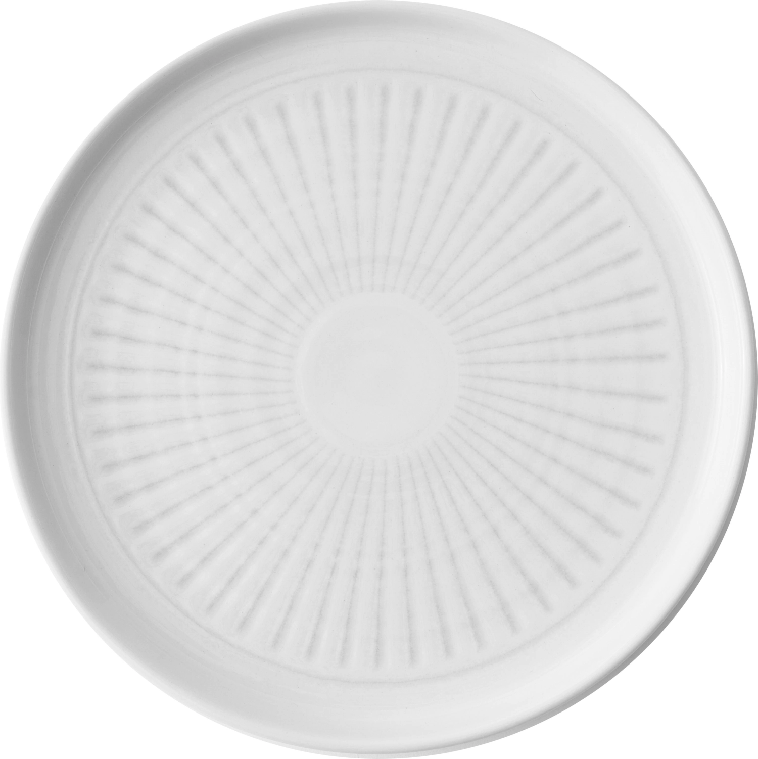Era Grey Assiette plate gaufrée