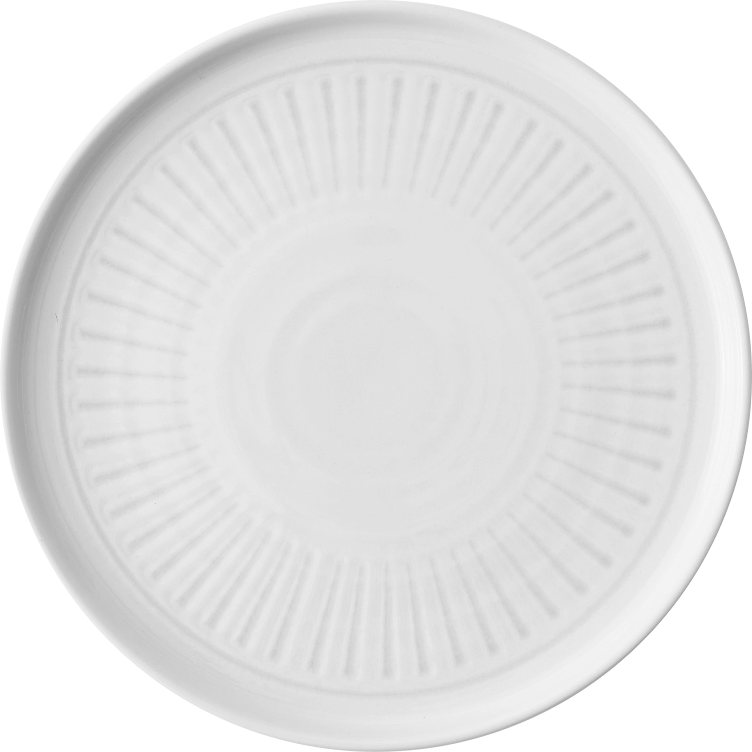 Era Grey Assiette plate gaufrée