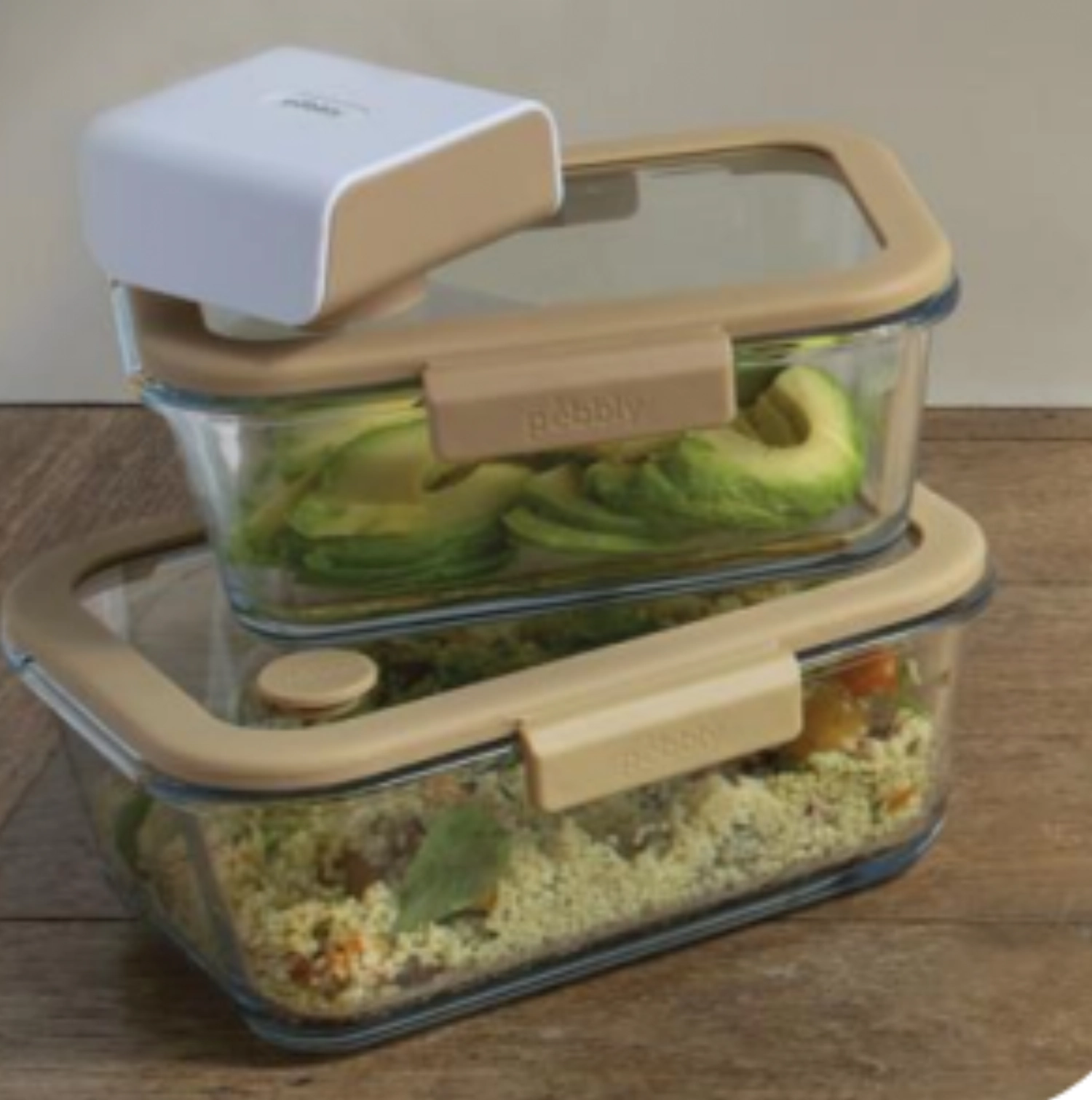 3er Set Vakuum Vorratsdosen mit Vakuum Pumpe